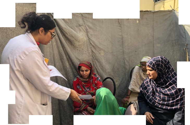 Screening camp in action